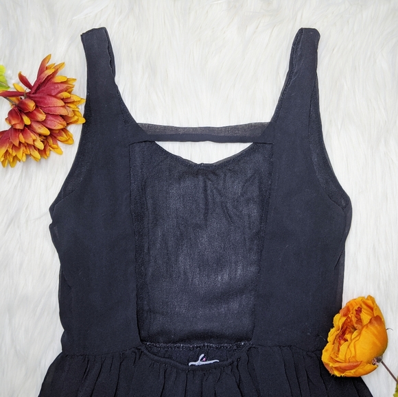 SOLD!! Brandy Melville Black Sheer Dress S - Picture 3 of 5